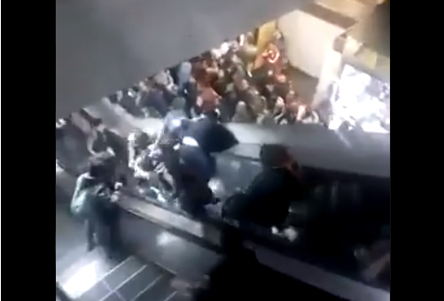 Metro, Ciudad de México, caos, falla, escalera eléctrica