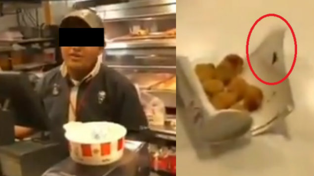 VIDEO: Joven encuentra insectos en su pollo KFC en Puebla | PSN Noticias