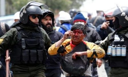 Bolivia, protestas, manifestantes, Jeanine Áñez
