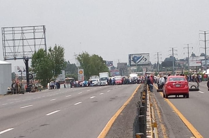 autopista, México-Puebla, inseguridad, manifestación protesta