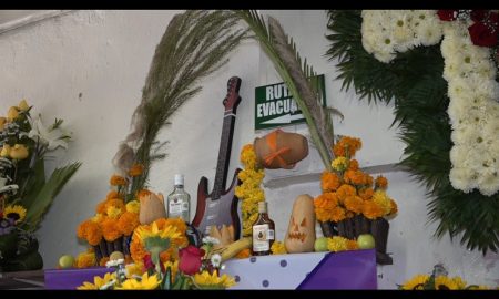 Altar, muertos, Día de Muertos, flores, flor de cempasúchil
