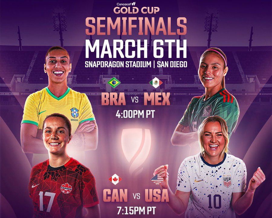 Semifinales de Copa Oro Femenil en San Diego