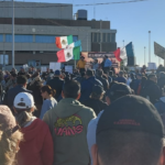 Ciudadanos protestaron en Mexicali contra el reemplacamiento