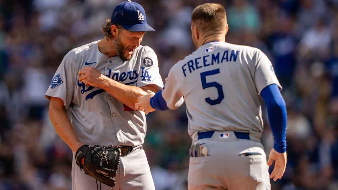 Kershaw, fuera de roster para ronda de comodín