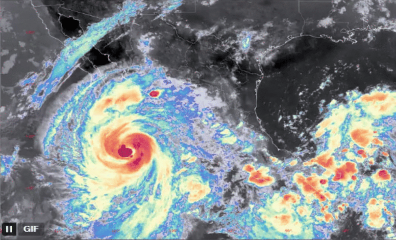 huracán priscilla categoría 3