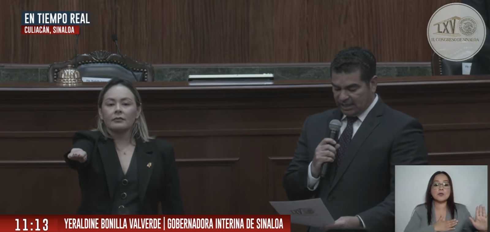 Yeraldine Bonilla asume la gubernatura interina